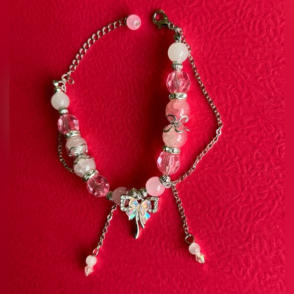 Butterfly Bow Charm Bracelet - Picture 4 of 6